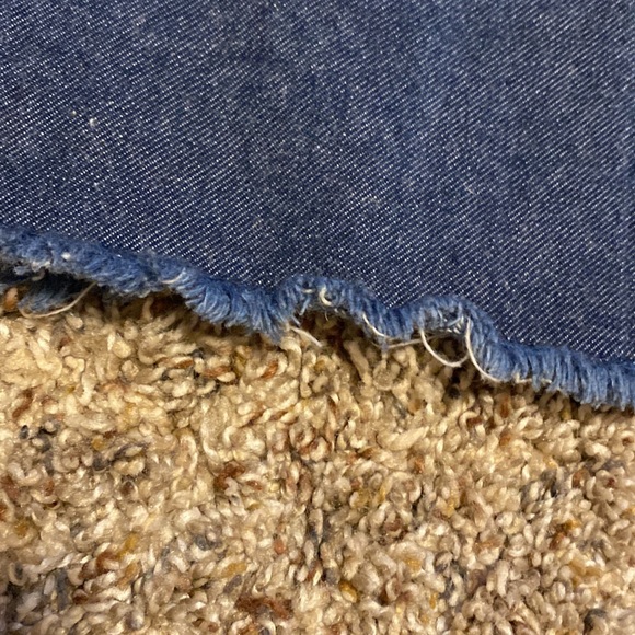 Theory Dark Denim Cropped Jeans Frayed Hem & Waistband Size 4 - Picture 6 of 9